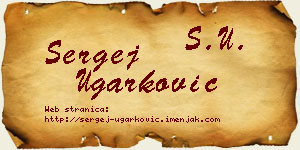 Sergej Ugarković vizit kartica